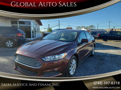 2015 Ford Fusion for sale at Global Auto Sales in Hazel Park MI