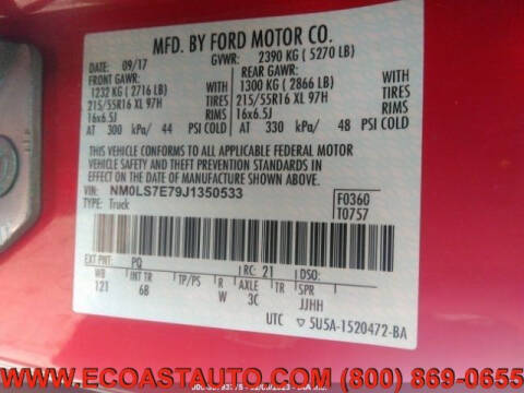 2018 Ford Transit Connect XL