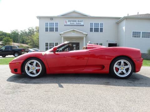 2002 Ferrari 360 Spider for sale at SOUTHERN SELECT AUTO SALES in Medina OH