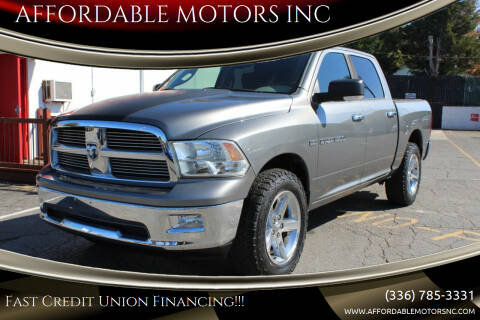 2011 RAM Ram Pickup 1500 for sale at AFFORDABLE MOTORS INC in Winston Salem NC
