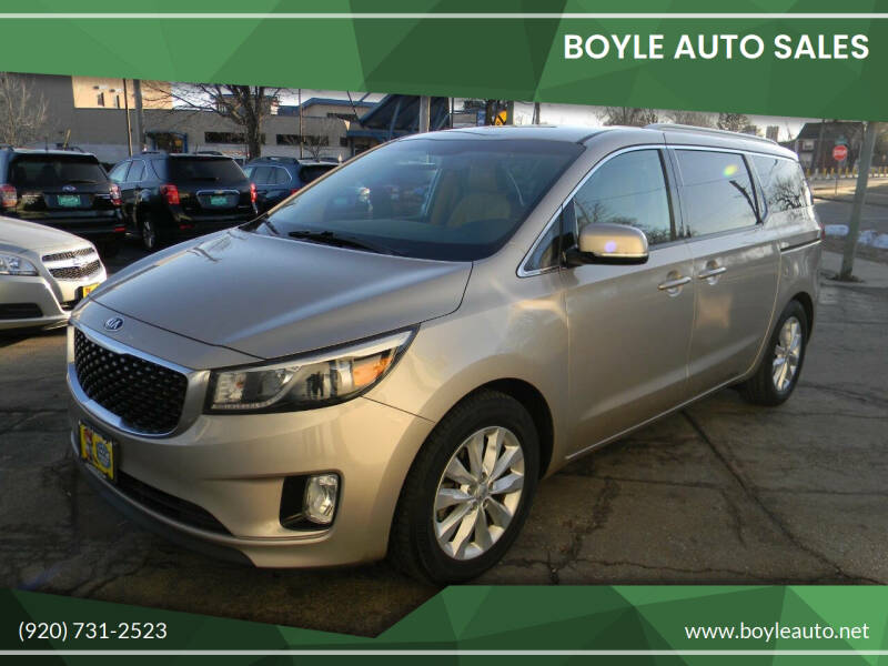 2015 Kia Sedona for sale at Boyle Auto Sales in Appleton WI