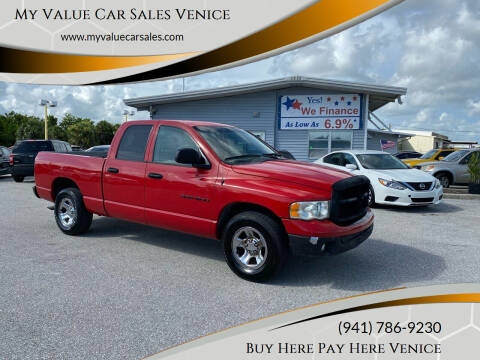 2003 Dodge Ram Pickup 1500 for sale at My Value Car Sales - Upcoming Cars in Venice FL
