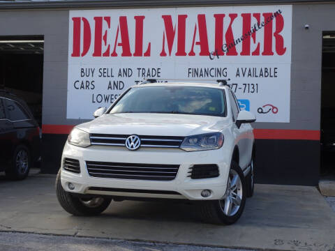 2012 Volkswagen Touareg for sale at Deal Maker of Gainesville in Gainesville FL