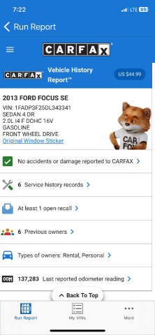 2013 Ford Focus SE