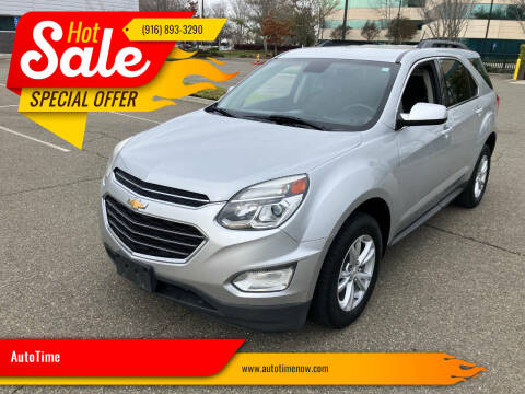 2016 Chevrolet Equinox for sale at AutoTime in Sacramento CA
