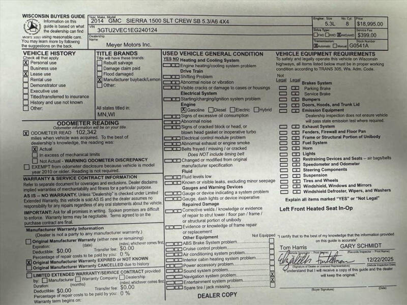 2014 GMC Sierra 1500