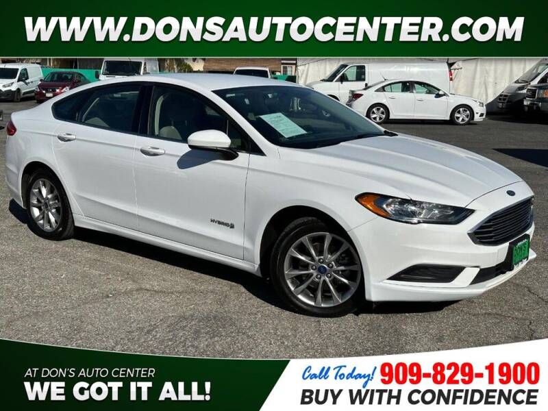 2017 Ford Fusion Hybrid for sale at Dons Auto Center in Fontana CA