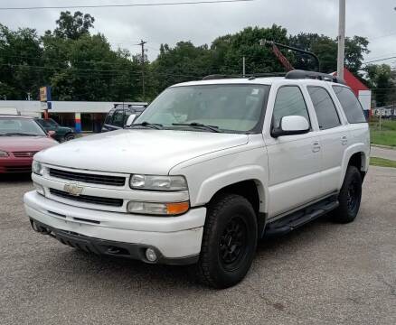 2004 Chevrolet Tahoe for sale at TEMPLE AUTO SALES in Zanesville OH