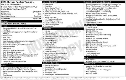 2024 Chrysler Pacifica Touring L