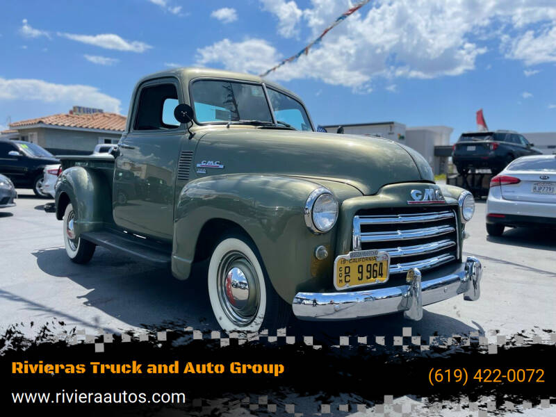 1950 GMC 100 for sale at Rivieras Truck and Auto Group in Chula Vista CA