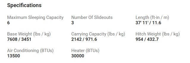 2018 Crossroads RV Sunset Trail 33SI