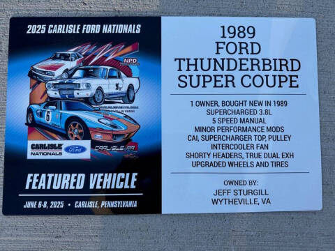 1989 Ford Thunderbird SC