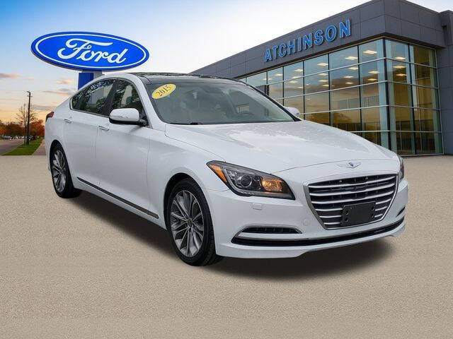 Used 2015 Hyundai Genesis Base with VIN KMHGN4JE1FU064451 for sale in Belleville, MI