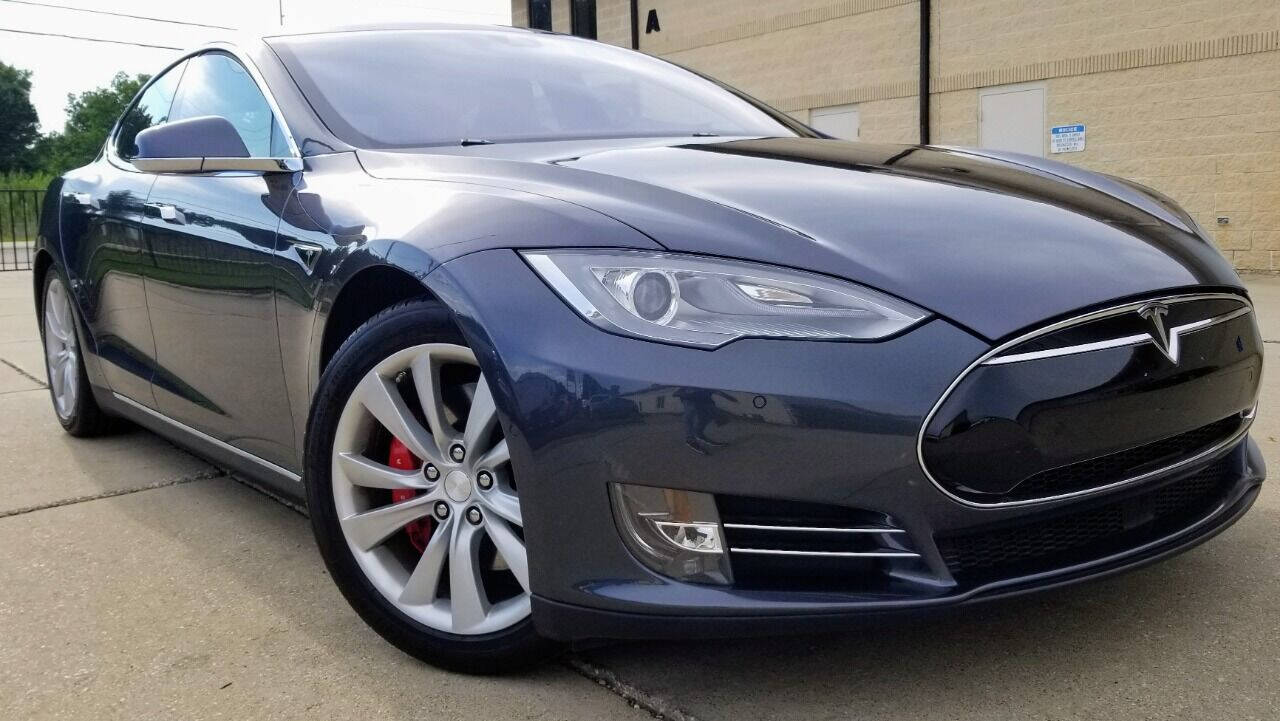 Dk. Gray 2014 Tesla Model S P85D AWD P85D 4dr Liftback 1
