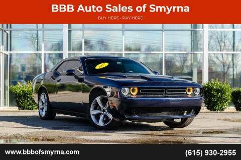 2017 Dodge Challenger for sale at BBB Auto Sales of Smyrna in Smyrna TN