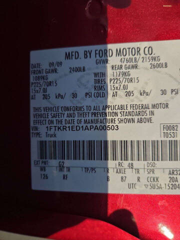 2010 Ford Ranger XLT