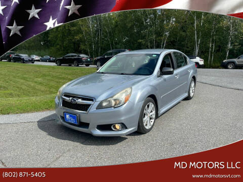 2014 Subaru Legacy for sale at MD Motors LLC in Williston VT