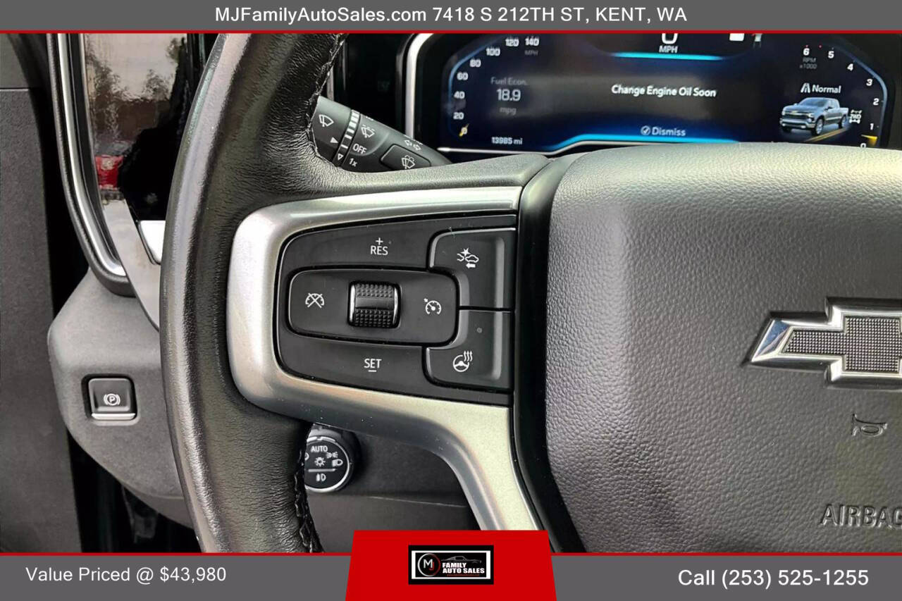 2022 Chevrolet Silverado 1500 for sale at MJ FAMILY AUTO SALES in Kent, WA