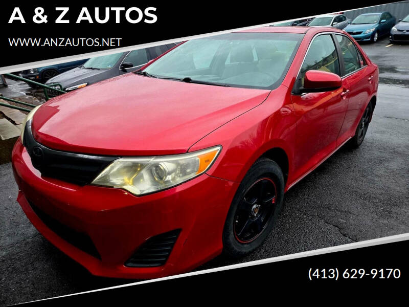 2012 Toyota Camry for sale at A & Z AUTOS in Westfield MA