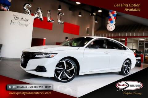 2021 Honda Accord for sale at Quality Auto Center of Springfield in Springfield NJ