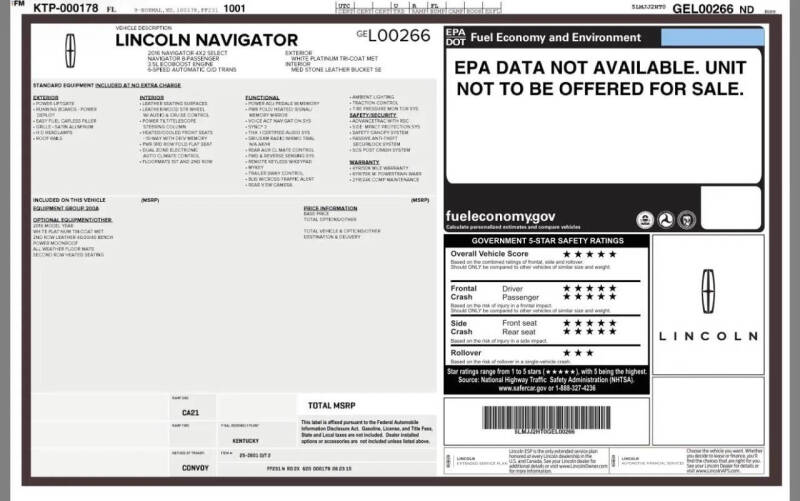 2016 Lincoln Navigator Select