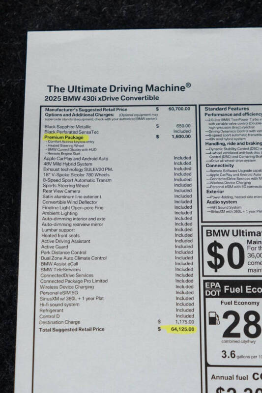 2025 BMW 4 Series 430i xDrive