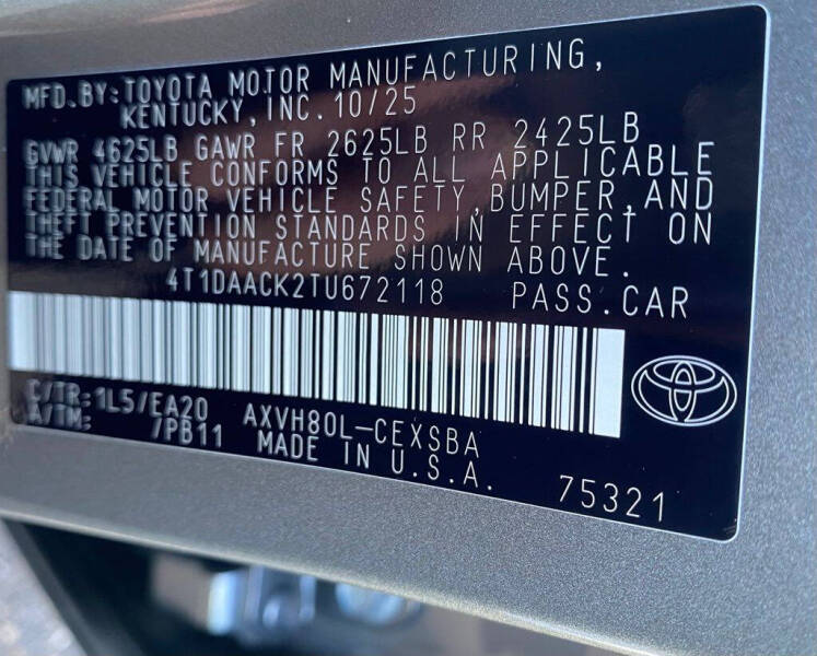 2026 Toyota Camry SE