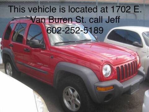 2002 Jeep Liberty for sale at Town and Country Motors - 1702 East Van Buren Street in Phoenix AZ