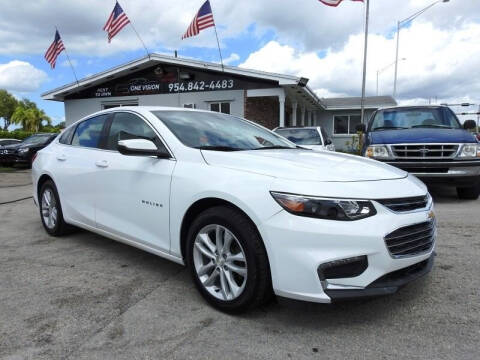 2018 Chevrolet Malibu for sale at One Vision Auto in Hollywood FL