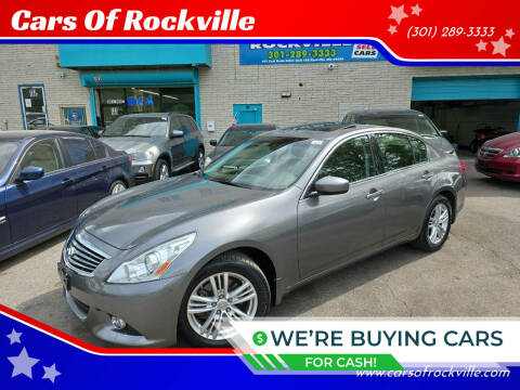 2010 Infiniti G37 Sedan for sale at Cars Of Rockville in Rockville MD