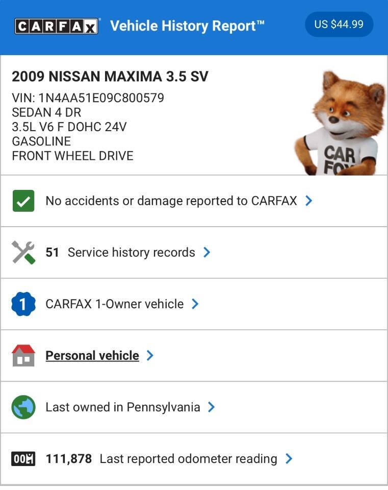 2009 Nissan Maxima for sale at KHAN MOTORS LLC in Wilmington, DE