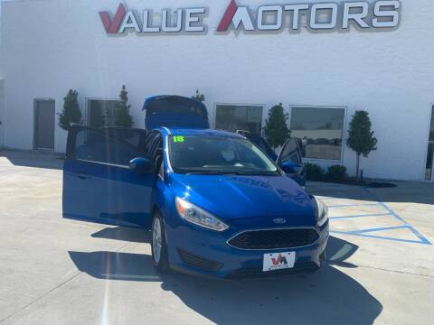 2018 Ford Focus for sale at Value Motors Company in Marrero LA