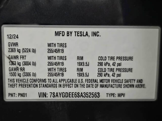 2025 Tesla Model Y Long Range