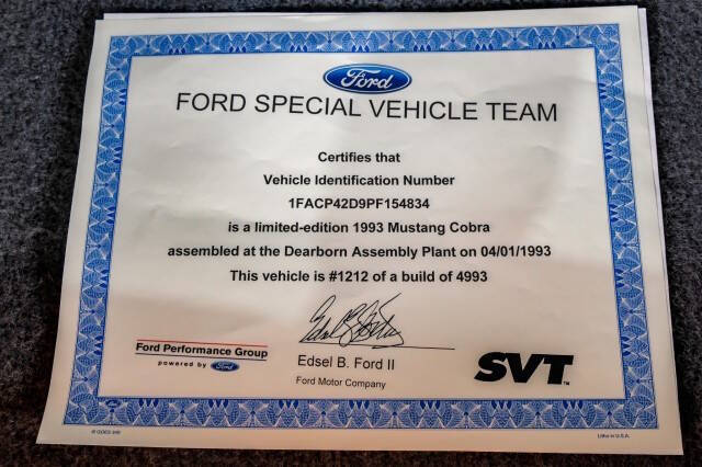 1993 Ford Mustang SVT Cobra