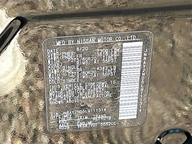 2020 Nissan Armada SL