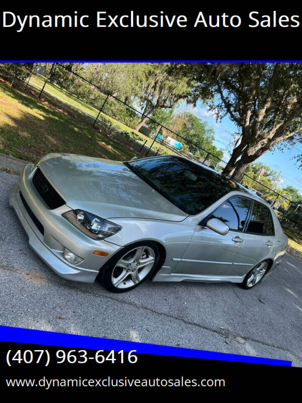 2002 Lexus IS 300 for sale at Dynamic Exclusive Auto Sales in Clermont FL