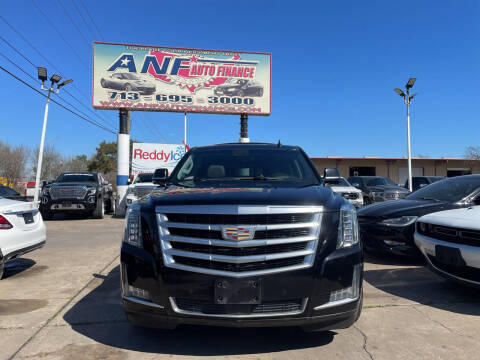 2017 Cadillac Escalade ESV for sale at ANF AUTO FINANCE in Houston TX