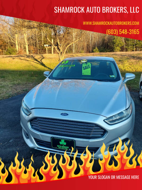 2013 Ford Fusion for sale at Shamrock Auto Brokers, LLC in Belmont NH