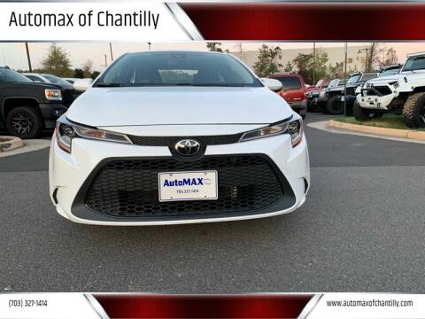 2020 Toyota Corolla for sale at Automax of Chantilly in Chantilly VA