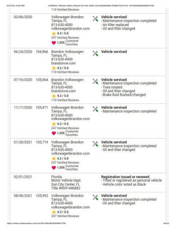 2004 Volkswagen Phaeton Premiere Edition W12
