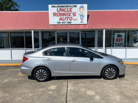 2012 Honda Civic for sale at Uncle Ronnie's Auto LLC in Houma LA