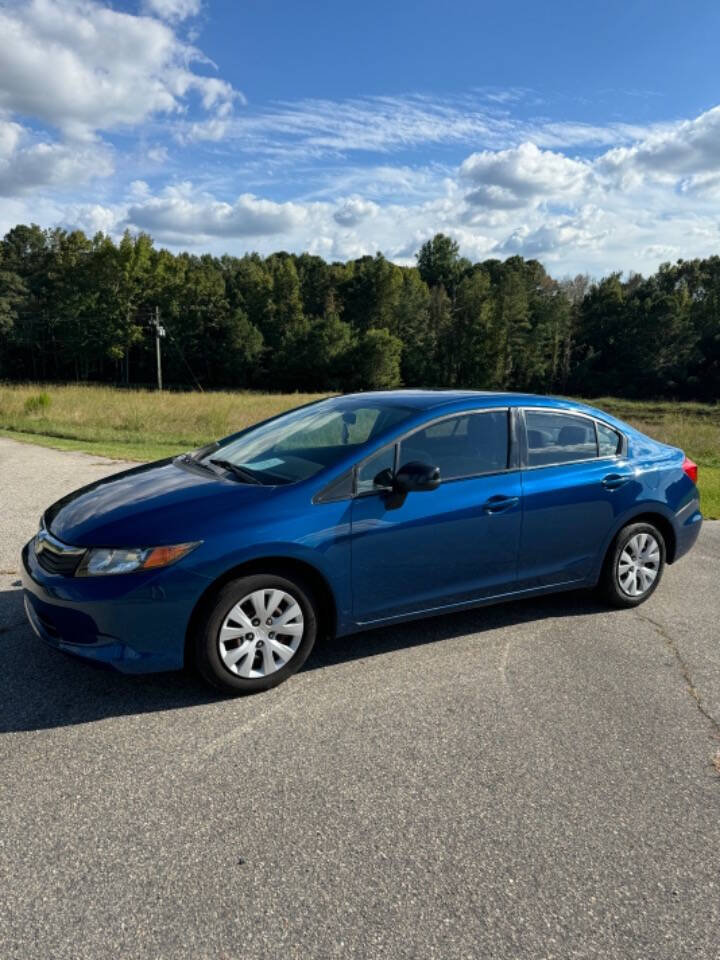 2012 Honda Civic for sale at Hanks Auto Sales in Coats, NC