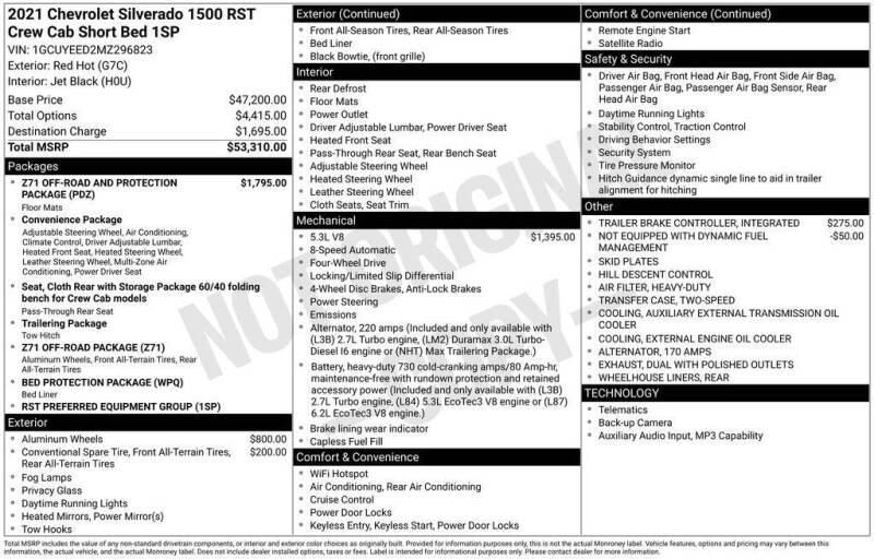 2021 Chevrolet Silverado 1500