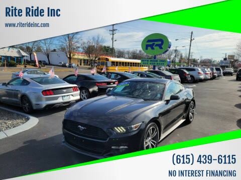 2016 Ford Mustang for sale at Rite Ride Inc in Murfreesboro TN