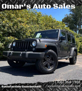 2017 Jeep Wrangler Unlimited for sale at Omar's Auto Sales in Martinez GA