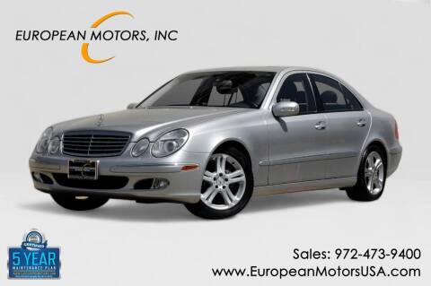 2004 Mercedes-Benz E-Class for sale at European Motors Inc in Plano TX