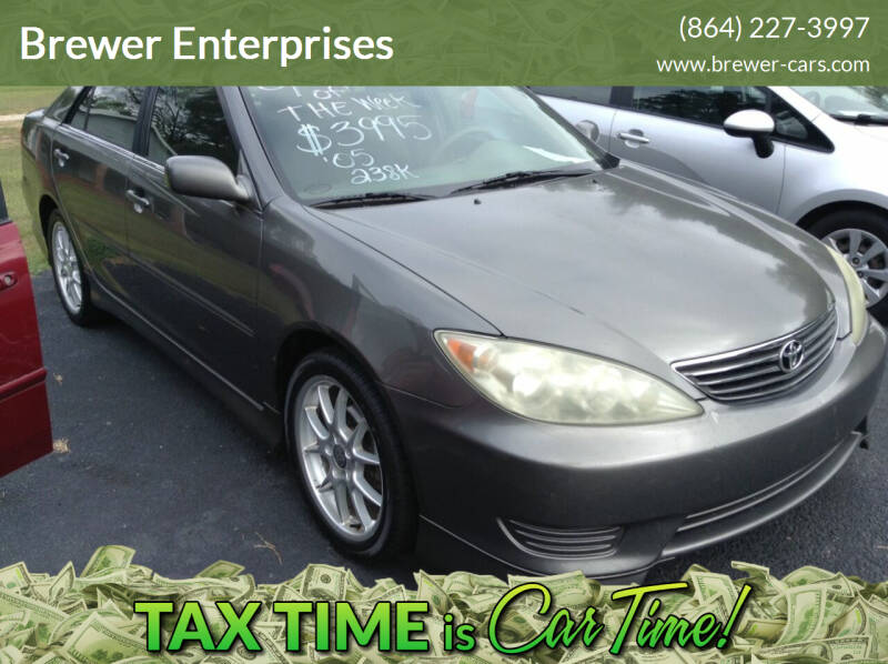 2005 Toyota Camry for sale at Brewer Enterprises 3 in Greenwood SC