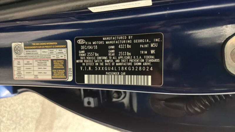 2019 Kia Optima EX