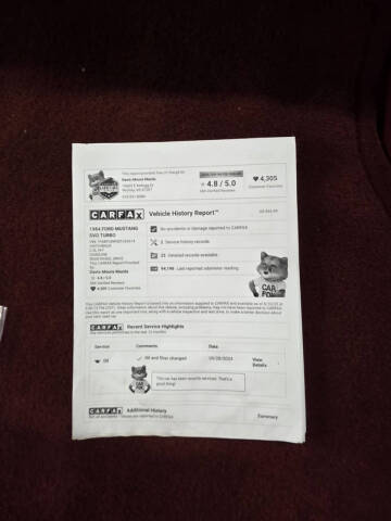 1984 Ford Mustang SVO Turbo