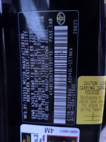 2011 Toyota Camry LE